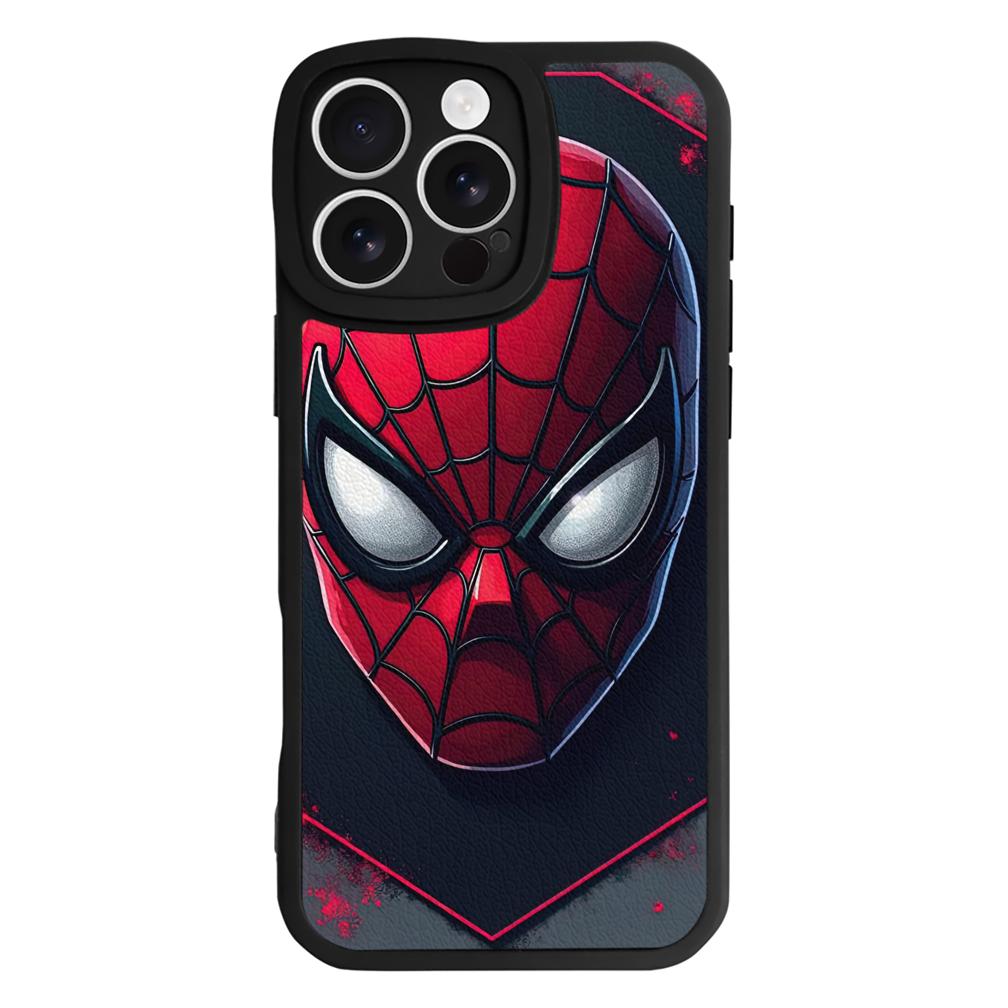 （画像用） Spider Man スパイダーマン 【iPhone 16シリーズ対応】シリコンスマホケース（レザー調） 材質：シリコン